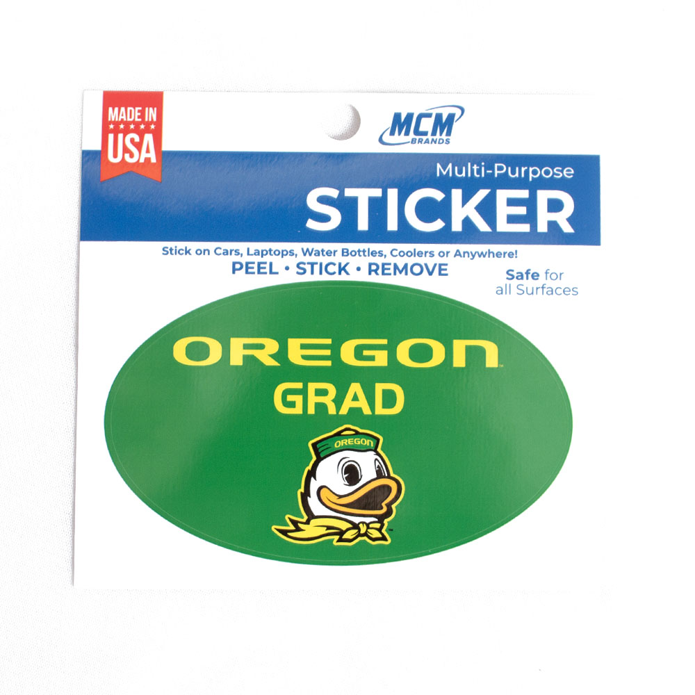 MCM Group, Green, Stickers, Home & Auto, 3"x5", Oregon Grad, Vinyl, 822860